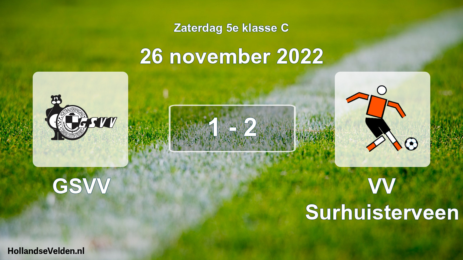 Total number of matches played: GSVV - VV Surhuisterveen 1 - 2 (26 November 2022)
