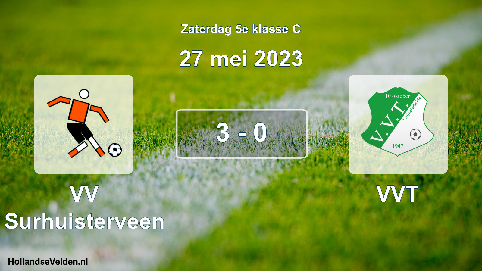 Total number of matches played: VV Surhuisterveen - VVT 3 - 0 (27 May 2023)