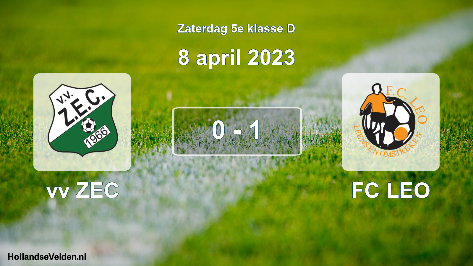 Total number of matches played: vv ZEC - FC LEO 0 - 1 (8 April 2023)