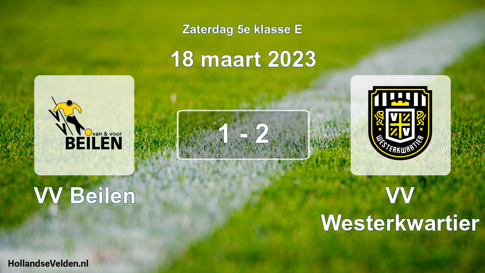 Total number of matches played: VV Beilen - VV Westerkwartier 1 - 2 (18 March 2023)