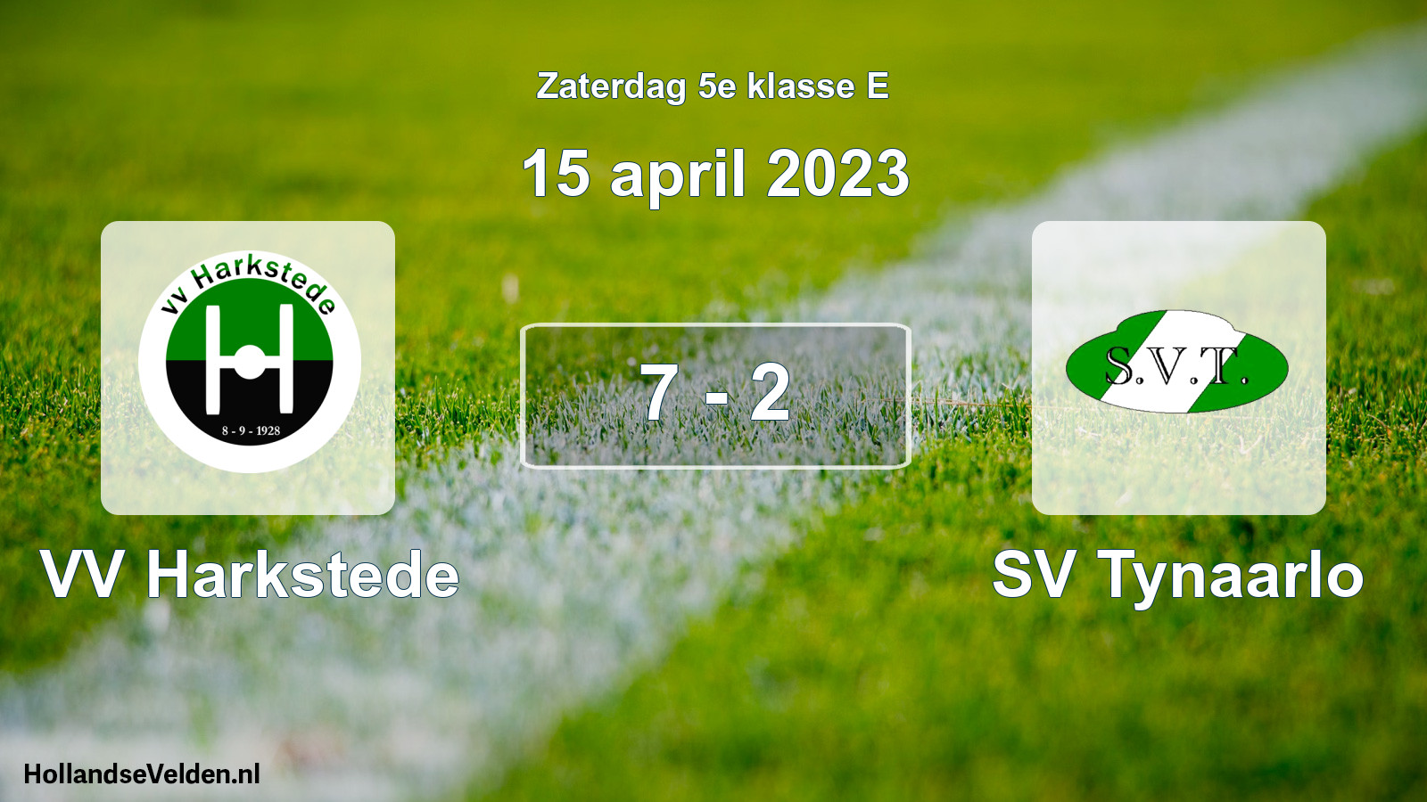 Total number of matches played: VV Harkstede - SV Tynaarlo 7 - 2 (15 April 2023)