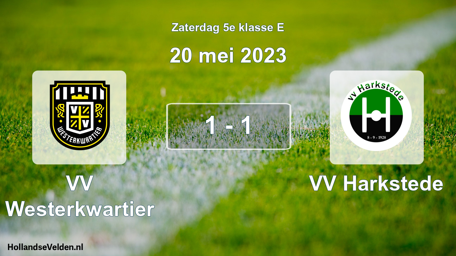 Total number of matches played: VV Westerkwartier - VV Harkstede 1 - 1 (20 May 2023)