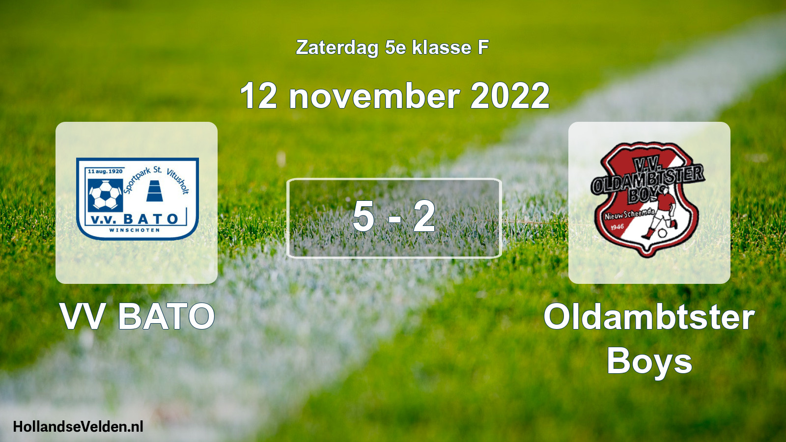 Total number of matches played: VV BATO - Oldambtster Boys 5 - 2 (12 November 2022)