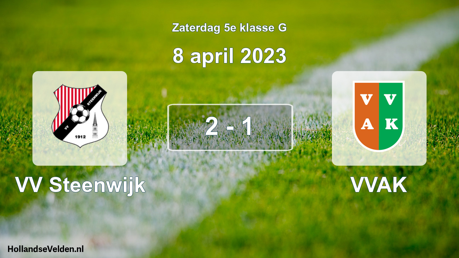 Total number of matches played: VV Steenwijk - VVAK 2 - 1 (8 April 2023)