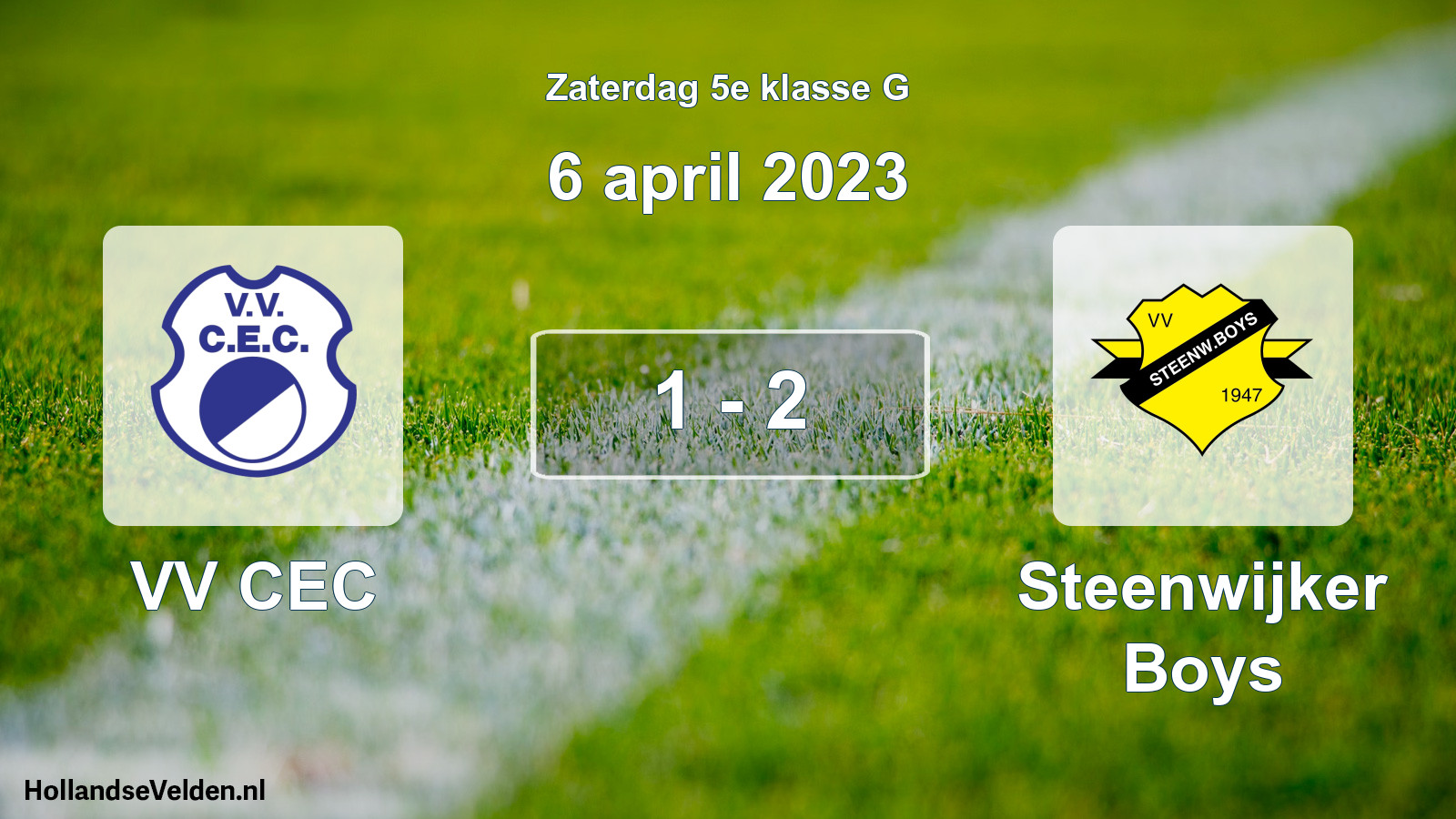 Total number of matches played: VV CEC - Steenwijker Boys 1 - 2 (6 April 2023)