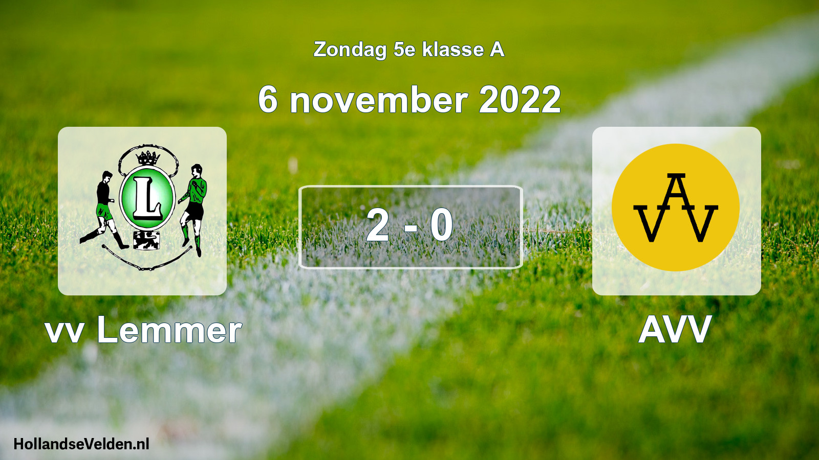 Total number of matches played: vv Lemmer - AVV 2 - 0 (6 November 2022)