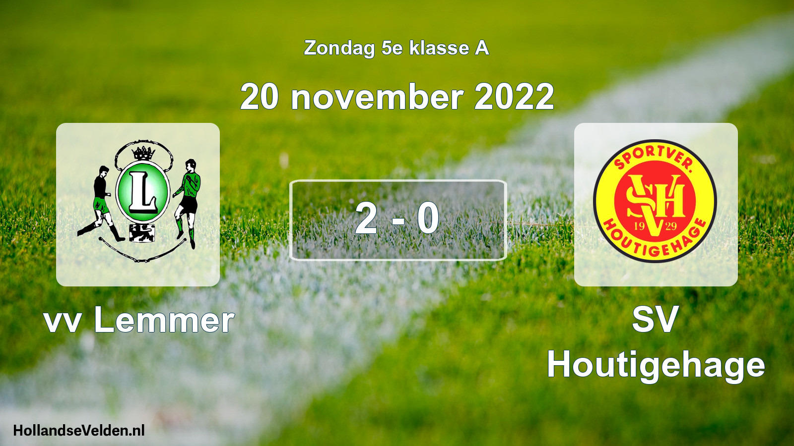 Total number of matches played: vv Lemmer - SV Houtigehage 2 - 0 (20 November 2022)