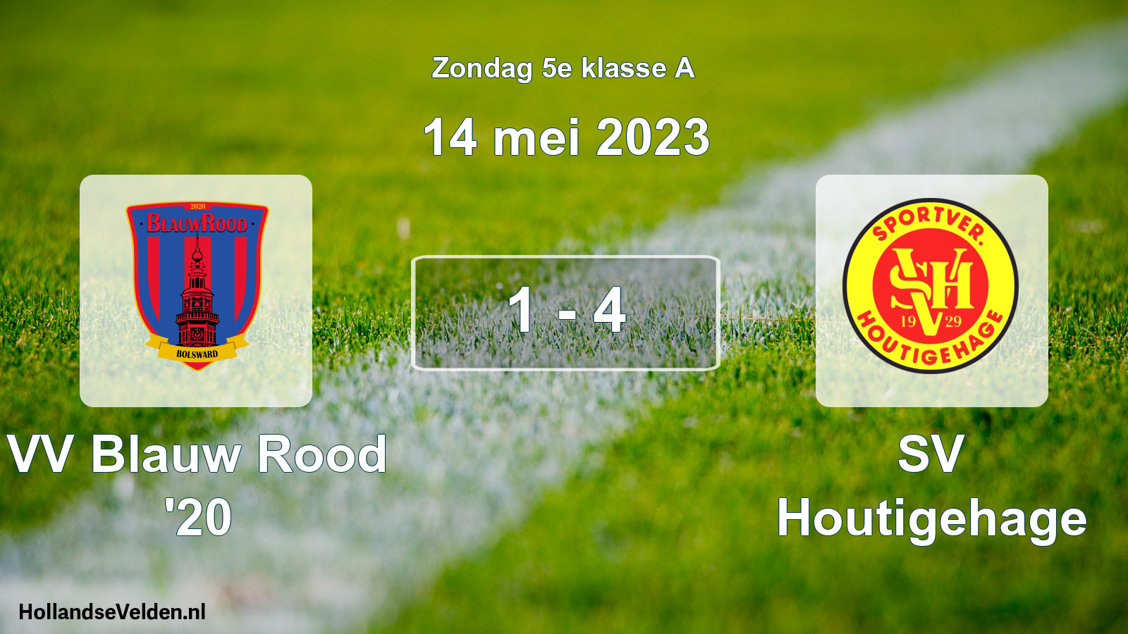 Total number of matches played: VV Blauw Rood '20 - SV Houtigehage 1 - 4 (14 May 2023)