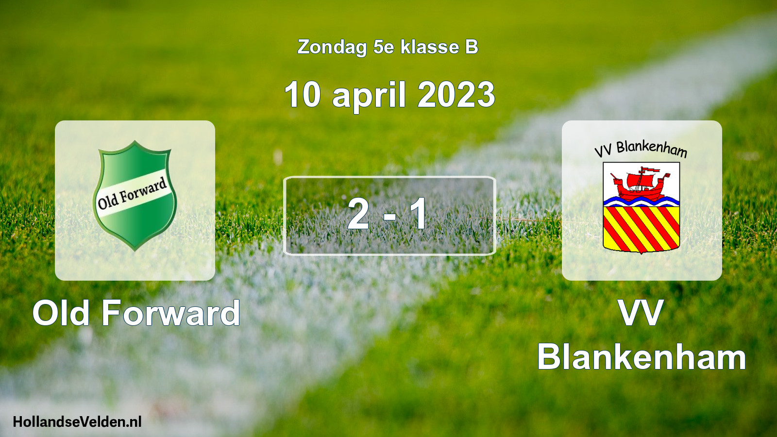 Total number of matches played: Old Forward - VV Blankenham 2 - 1 (10 April 2023)
