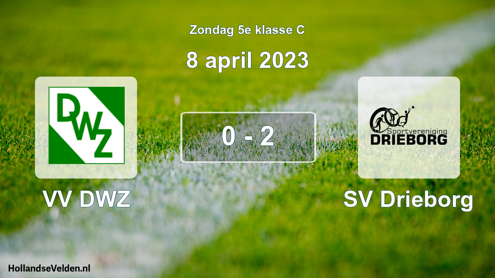 Total number of matches played: VV DWZ - SV Drieborg 0 - 2 (8 April 2023)