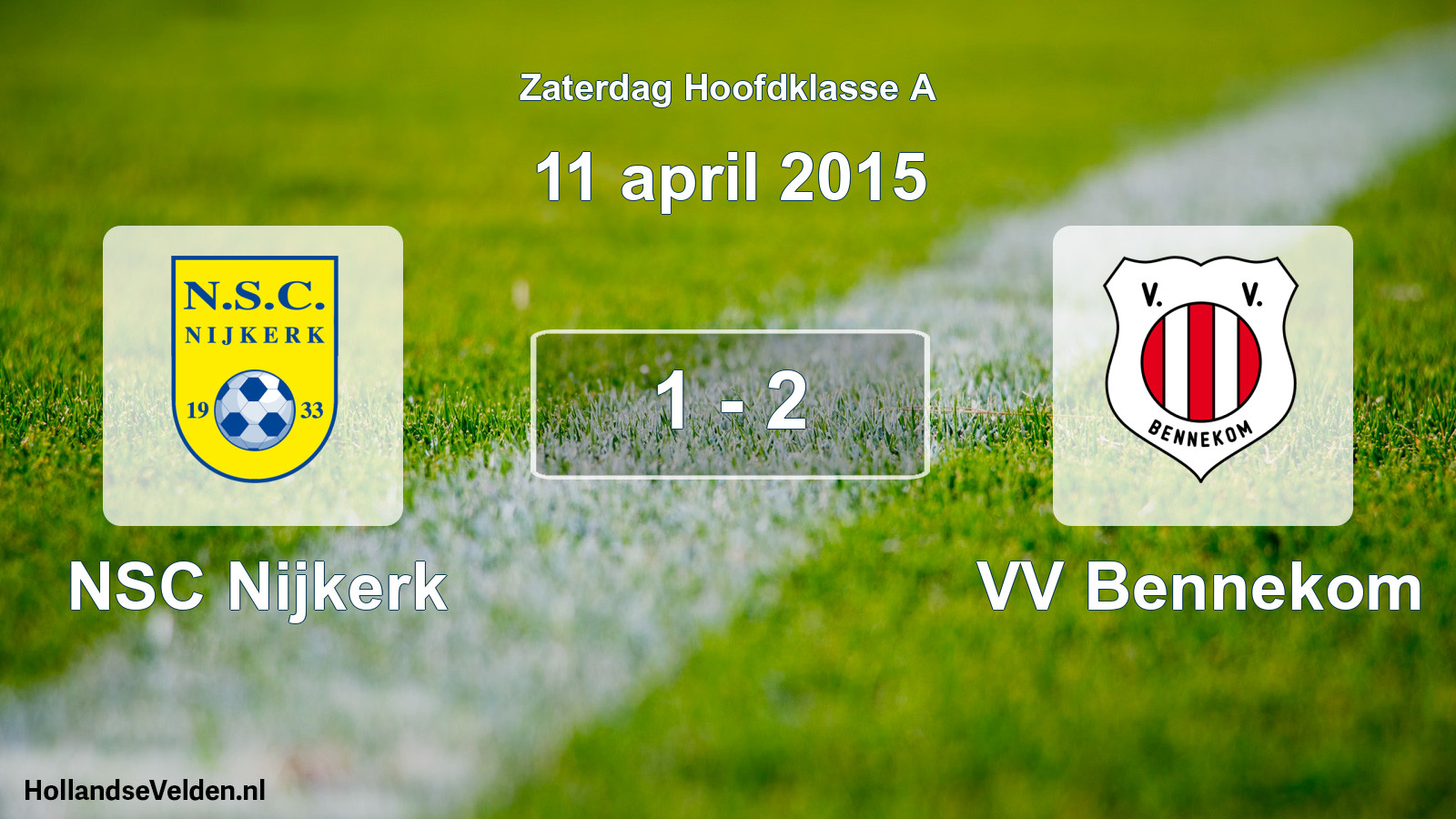 Total number of matches played: NSC Nijkerk - VV Bennekom 1 - 2 (11 April 2015)