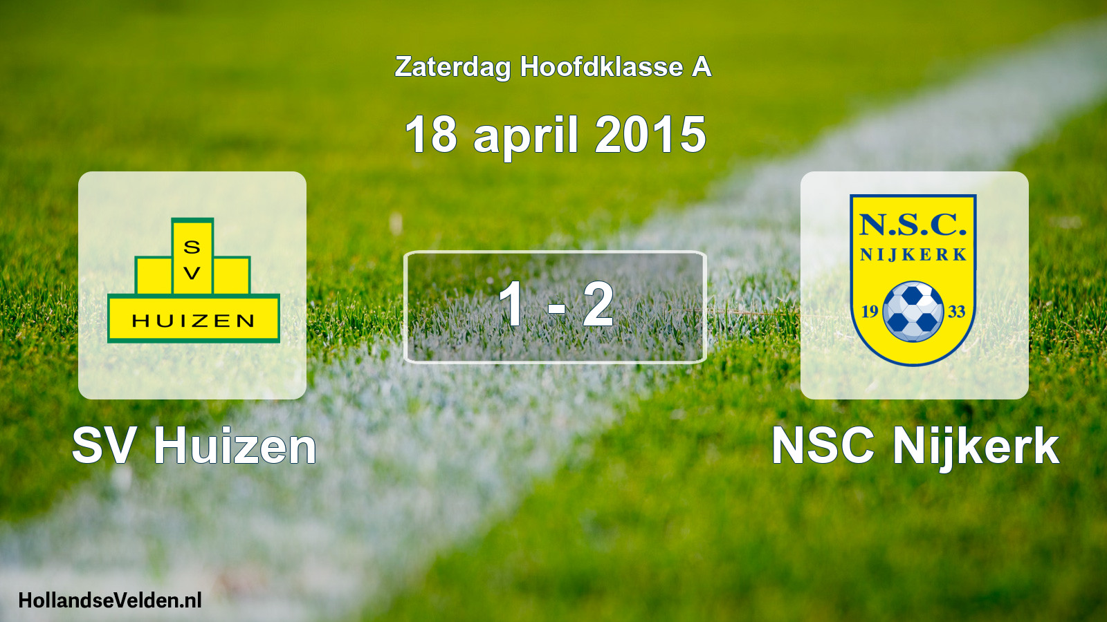 Total number of matches played: SV Huizen - NSC Nijkerk 1 - 2 (18 April 2015)