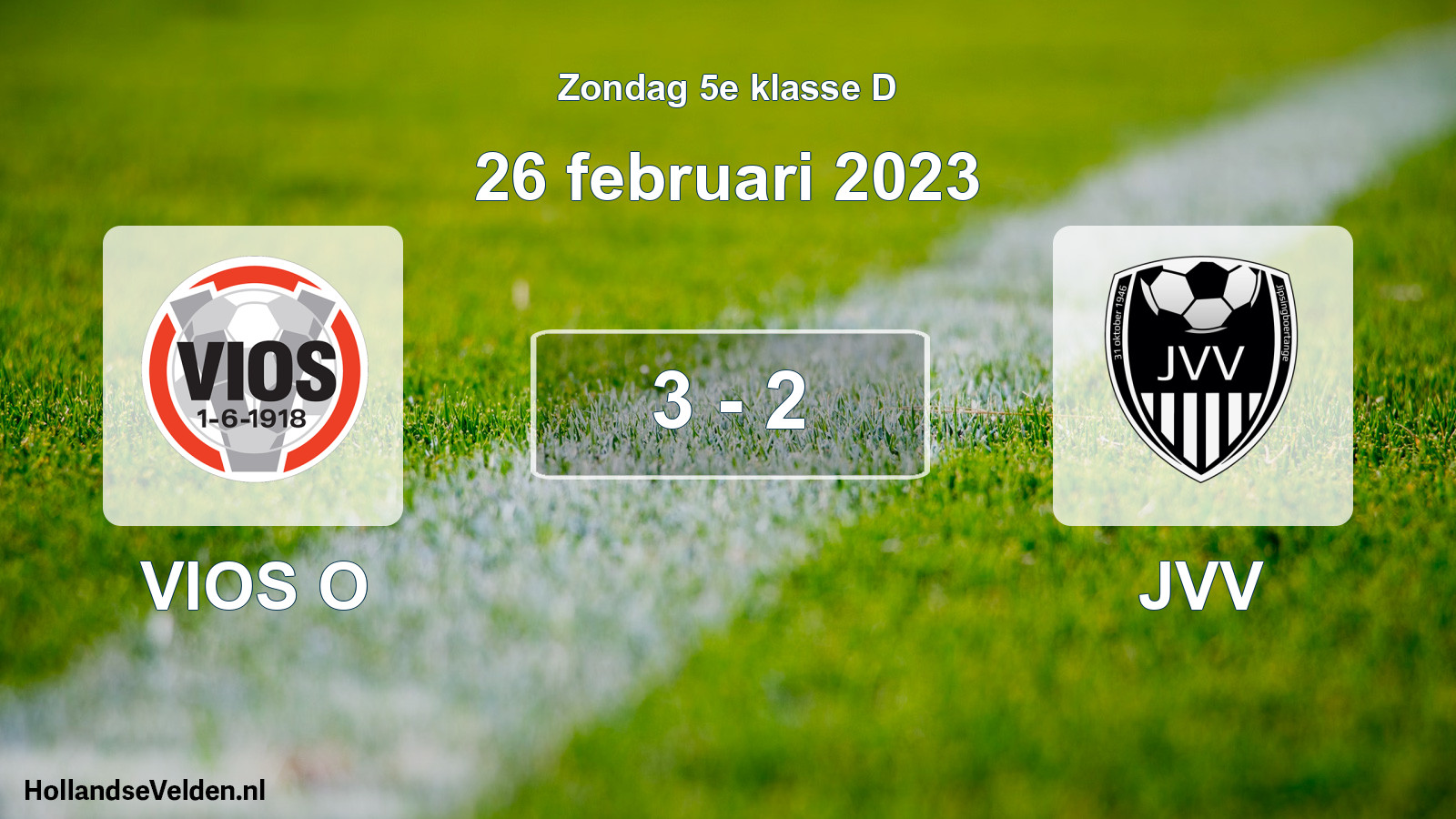 Total number of matches played: VIOS O - JVV 3 - 2 (26 February 2023)