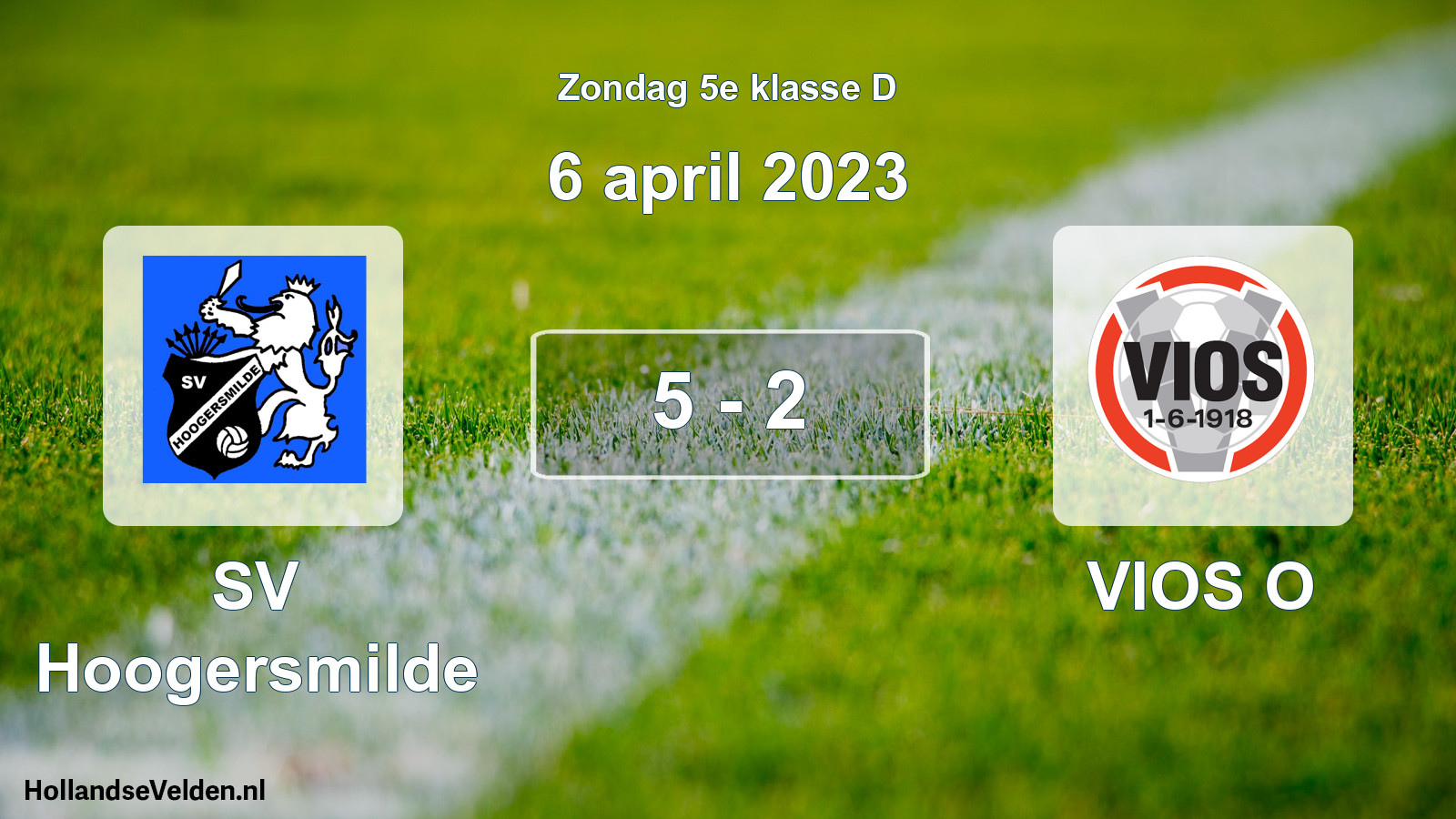 Total number of matches played: SV Hoogersmilde - VIOS O 5 - 2 (6 April 2023)