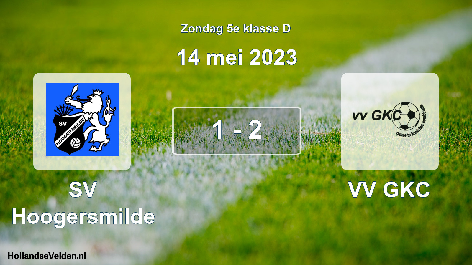 Total number of matches played: SV Hoogersmilde - VV GKC 1 - 2 (14 May 2023)