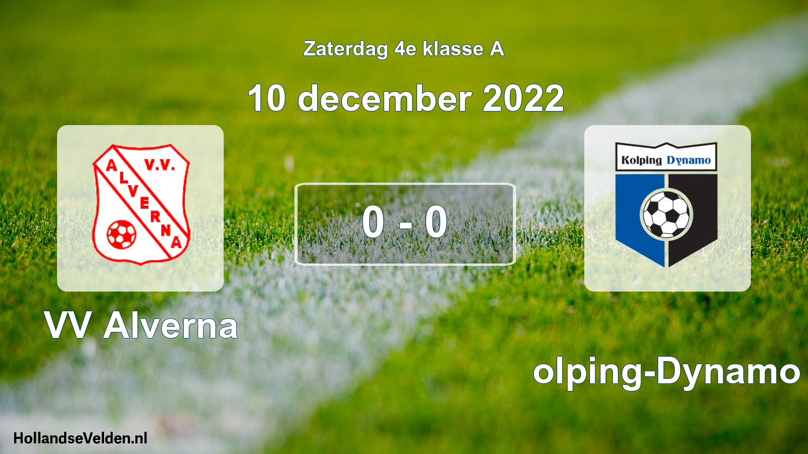 Total number of matches played: VV Alverna - Kolping-Dynamo 0 - 0 (10 December 2022)