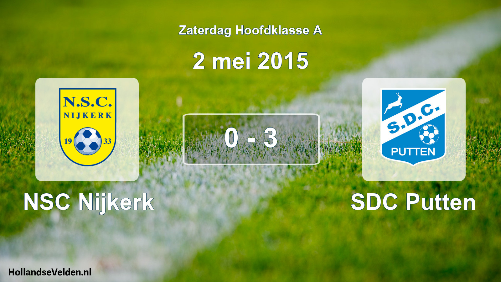 Total number of matches played: NSC Nijkerk - SDC Putten 0 - 3 (2 May 2015)