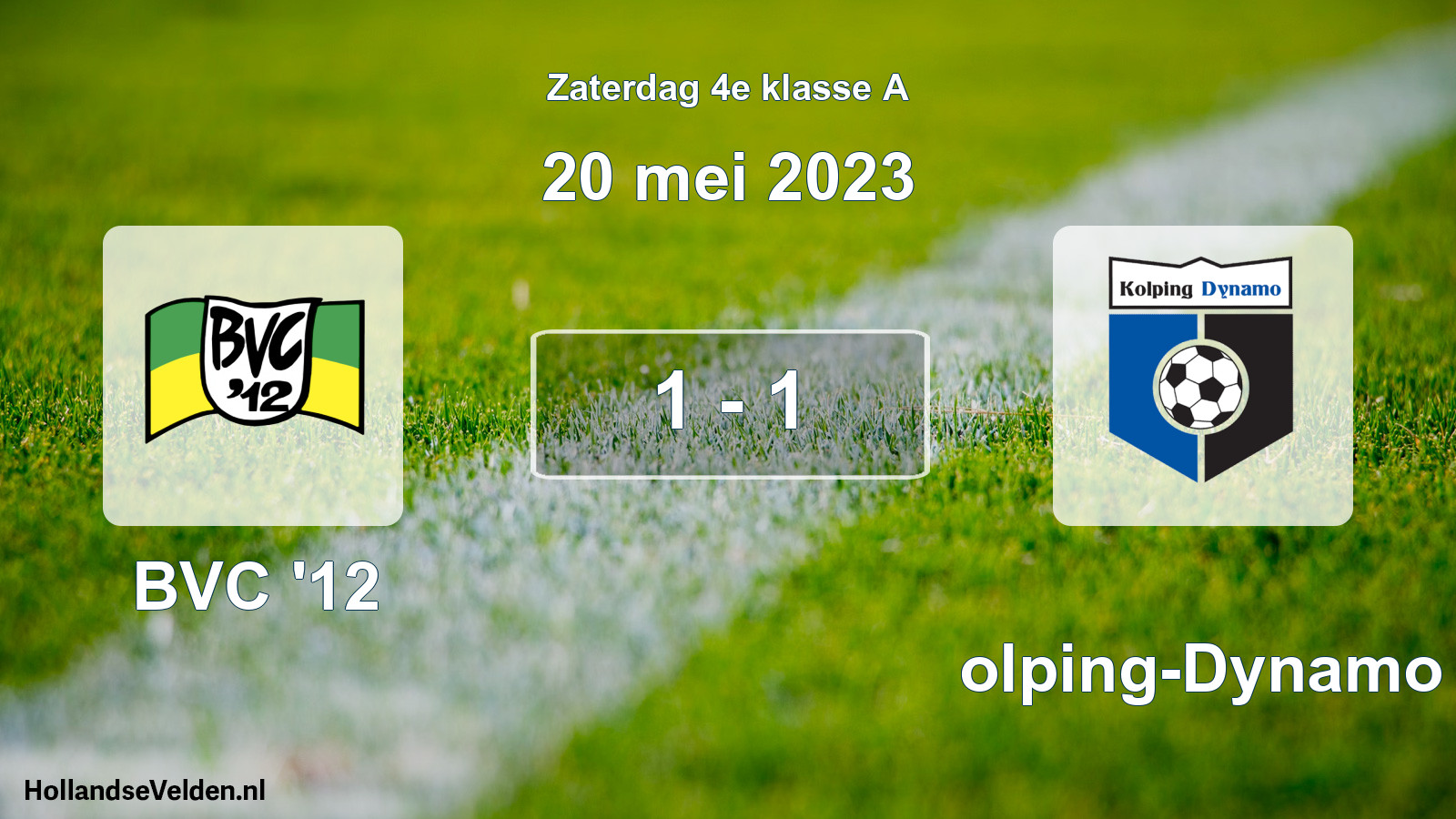Total number of matches played: BVC '12 - Kolping-Dynamo 1 - 1 (20 May 2023)