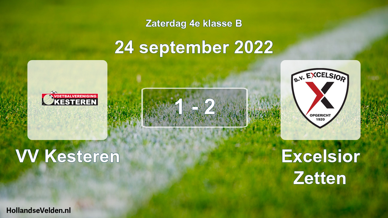Total number of matches played: VV Kesteren - Excelsior Zetten 1 - 2 (24 September 2022)
