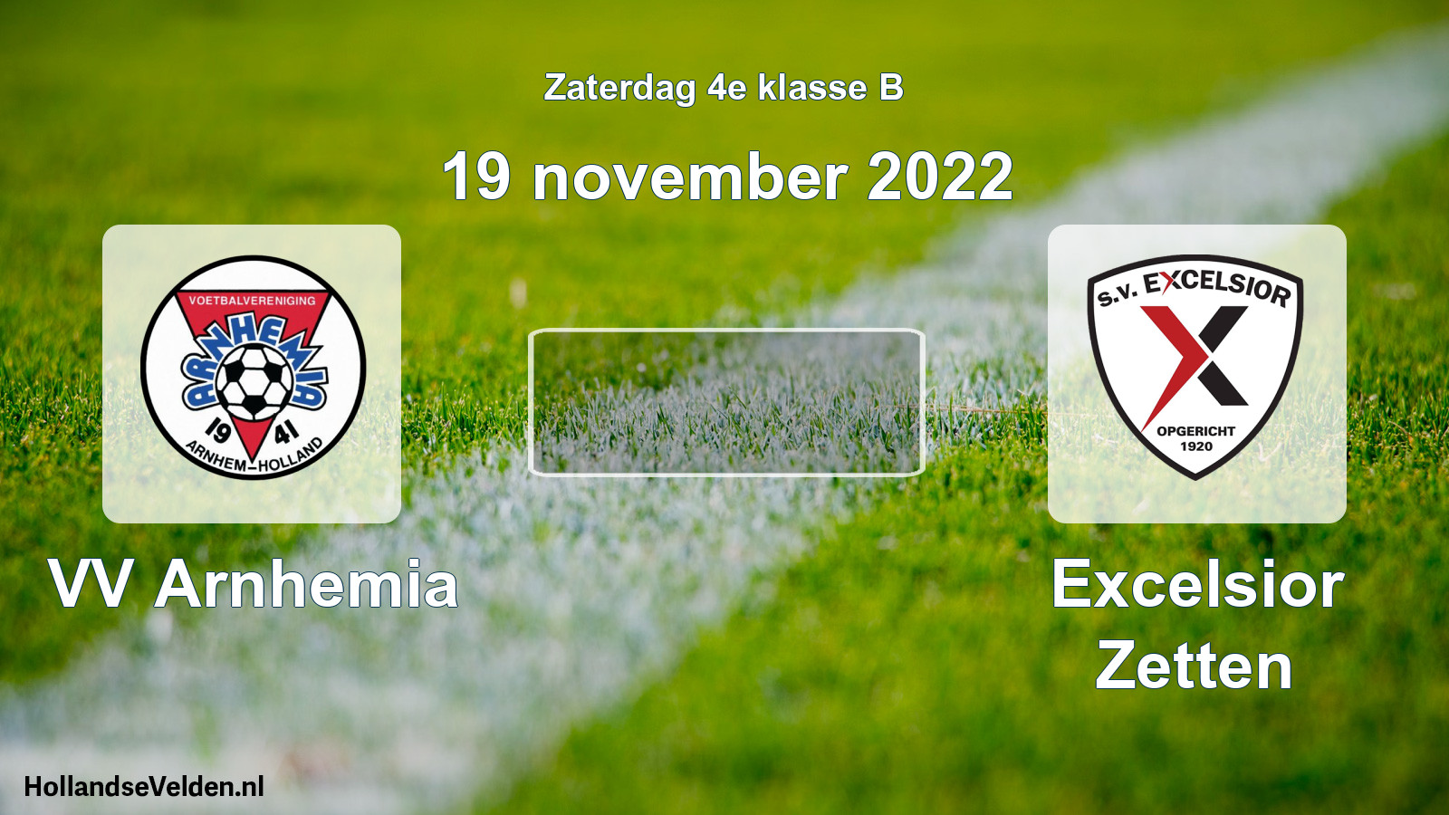 Scheduled Match: VV Arnhemia - Excelsior Zetten (19 November 2022)