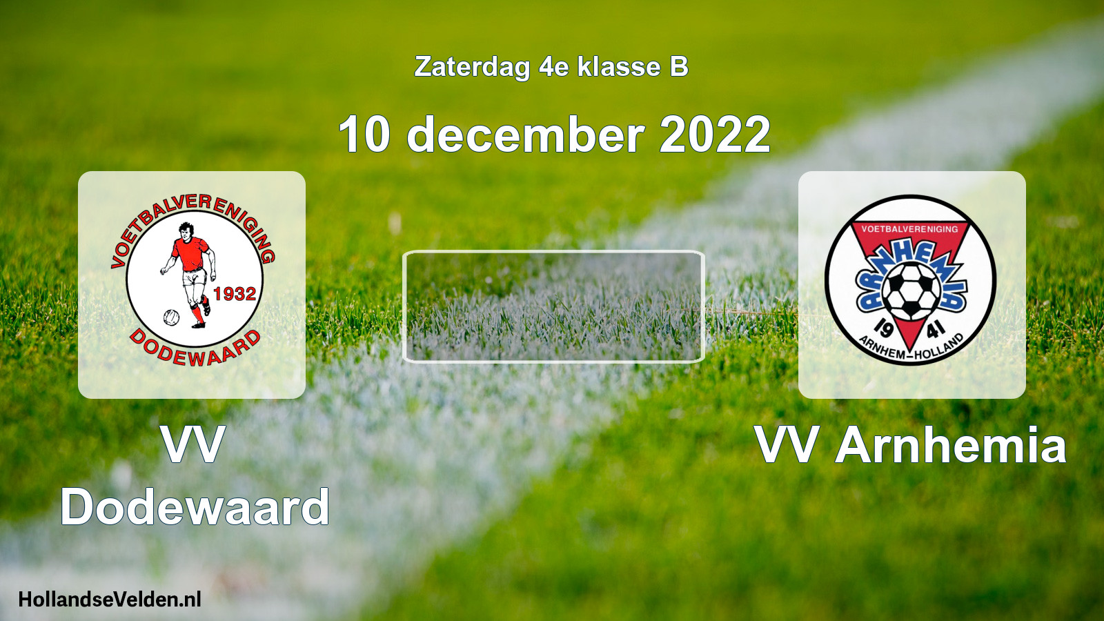 Scheduled Match: VV Dodewaard - VV Arnhemia (10 December 2022)
