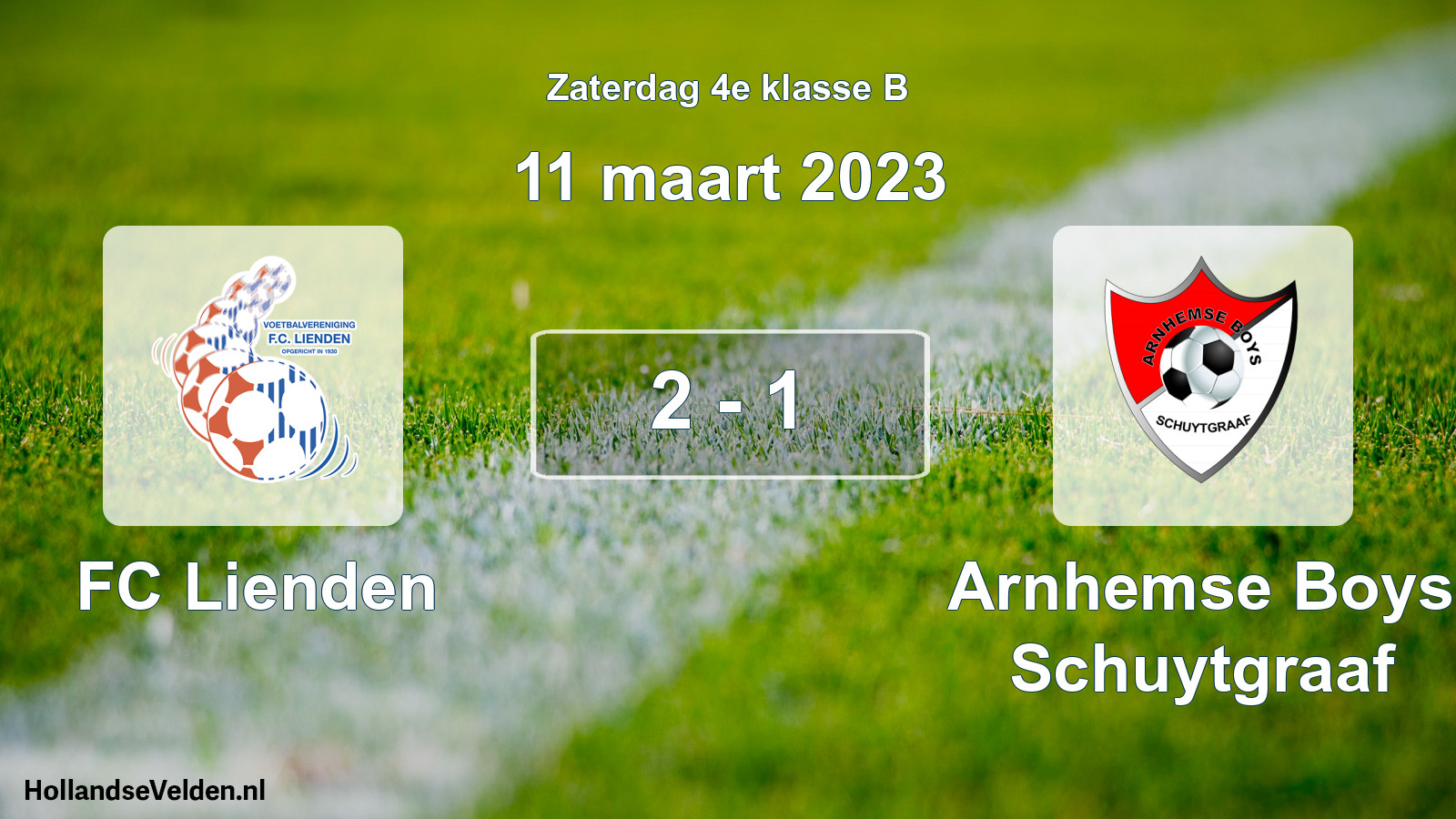 Total number of matches played: FC Lienden - Arnhemse Boys Schuytgraaf 2 - 1 (11 March 2023)
