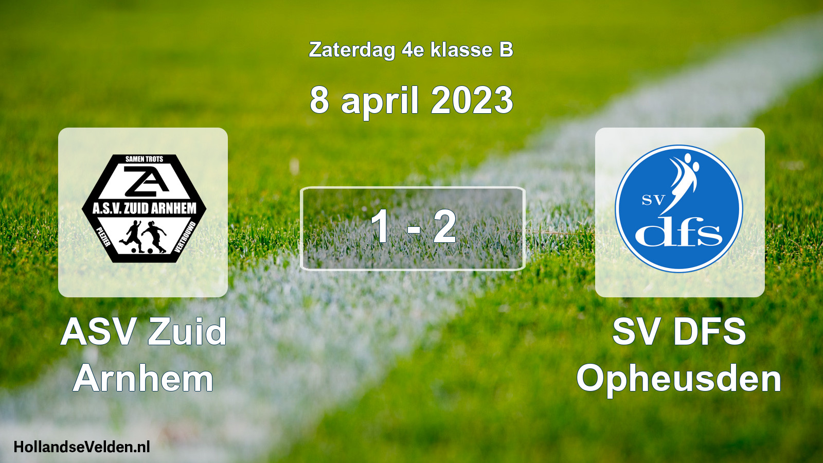 Total number of matches played: ASV Zuid Arnhem - SV DFS Opheusden 1 - 2 (8 April 2023)