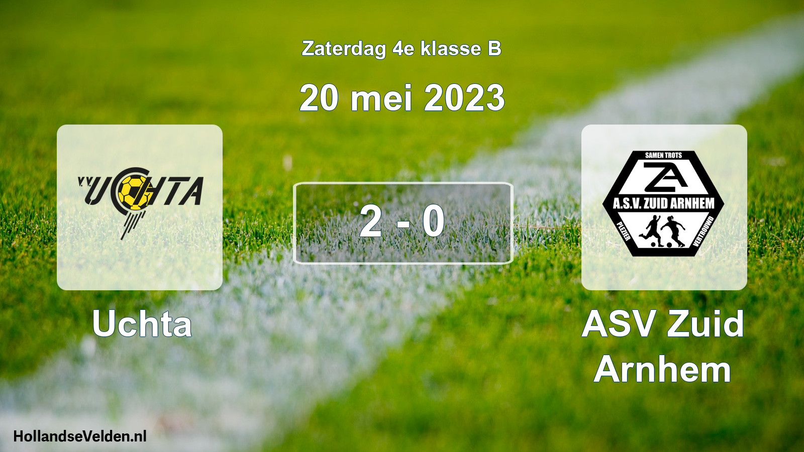 Total number of matches played: Uchta - ASV Zuid Arnhem 2 - 0 (20 May 2023)