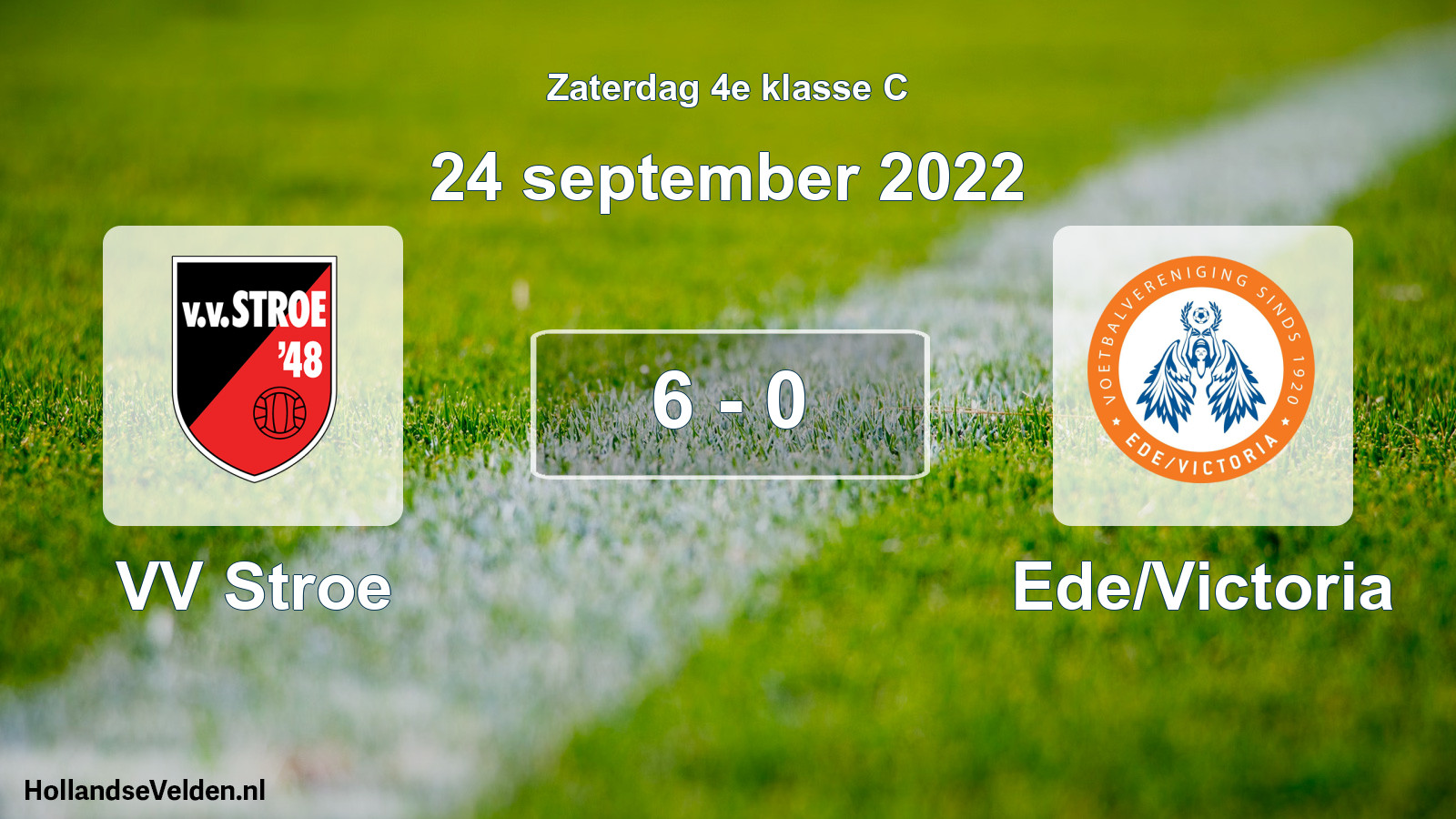 Total number of matches played: VV Stroe - Ede/Victoria 6 - 0 (24 September 2022)