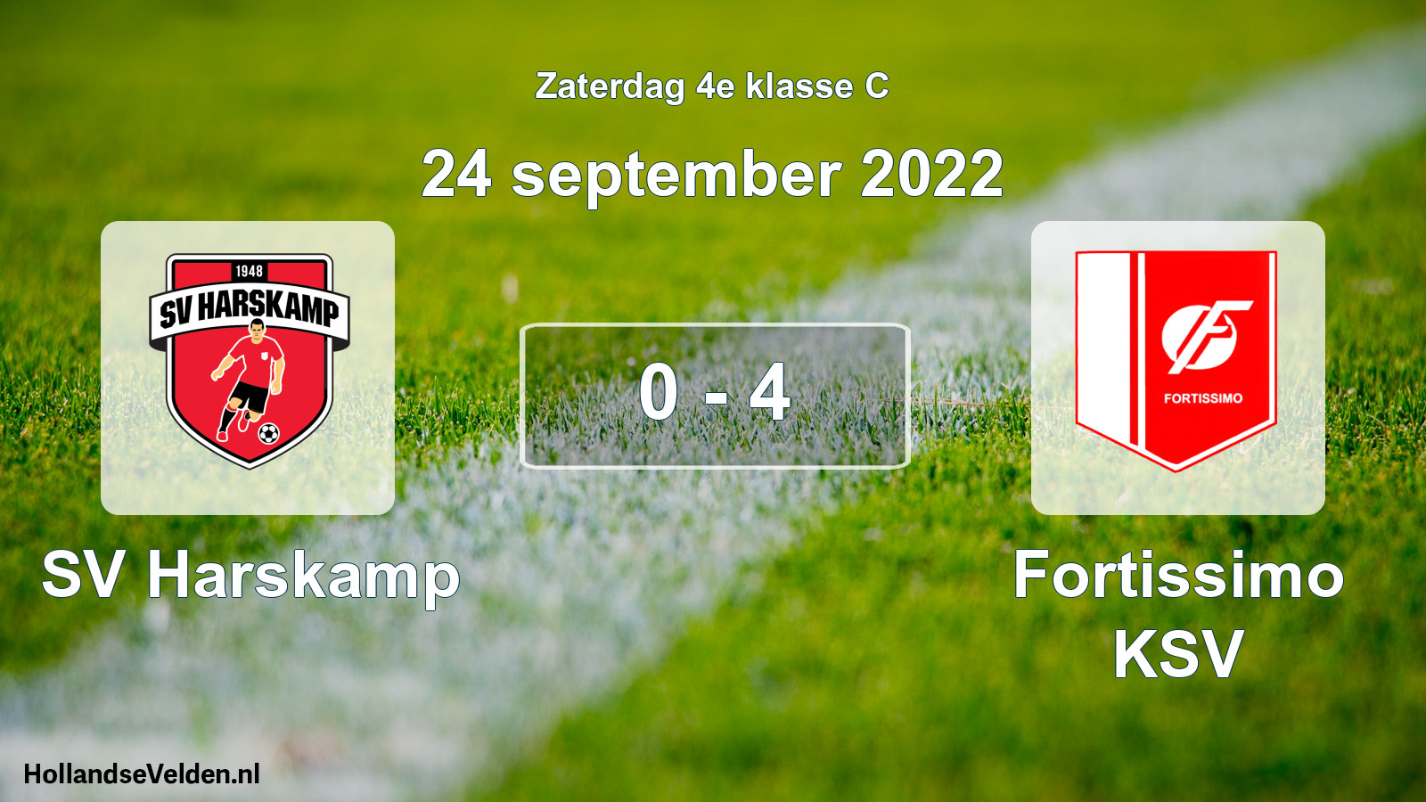Total number of matches played: SV Harskamp - Fortissimo KSV 0 - 4 (24 September 2022)