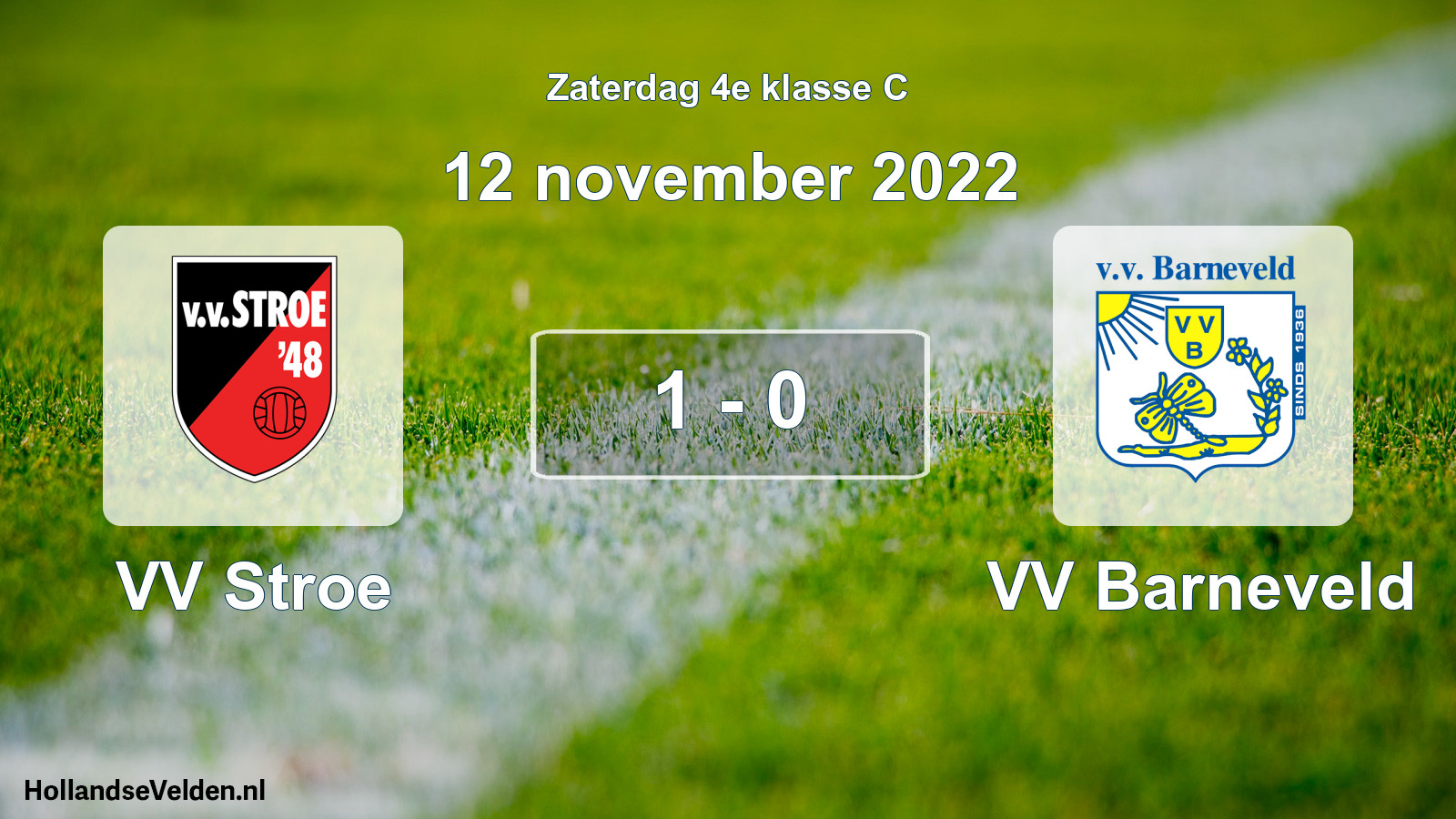Total number of matches played: VV Stroe - VV Barneveld 1 - 0 (12 November 2022)