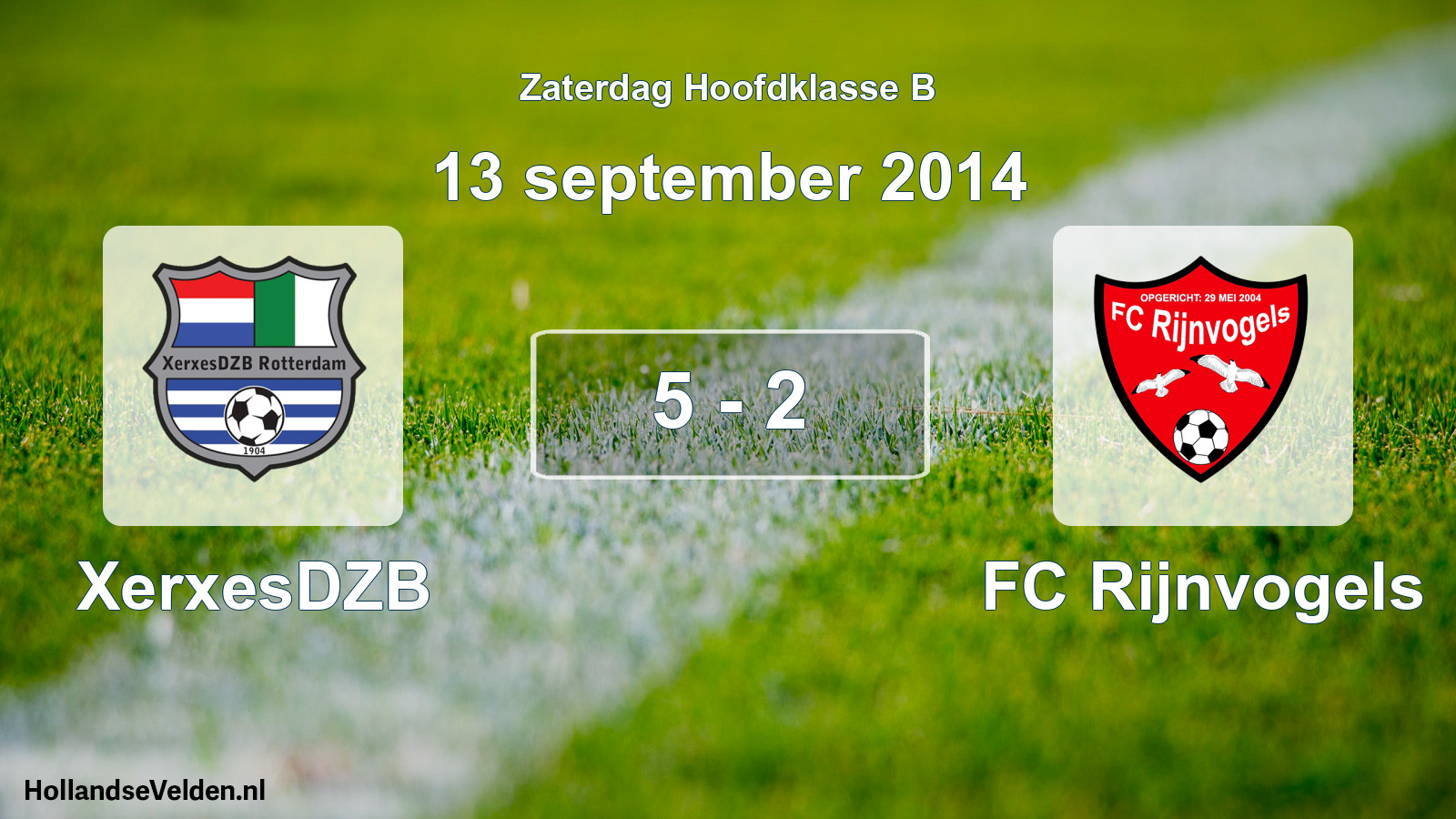 Total number of matches played: XerxesDZB - FC Rijnvogels 5 - 2 (13 September 2014)