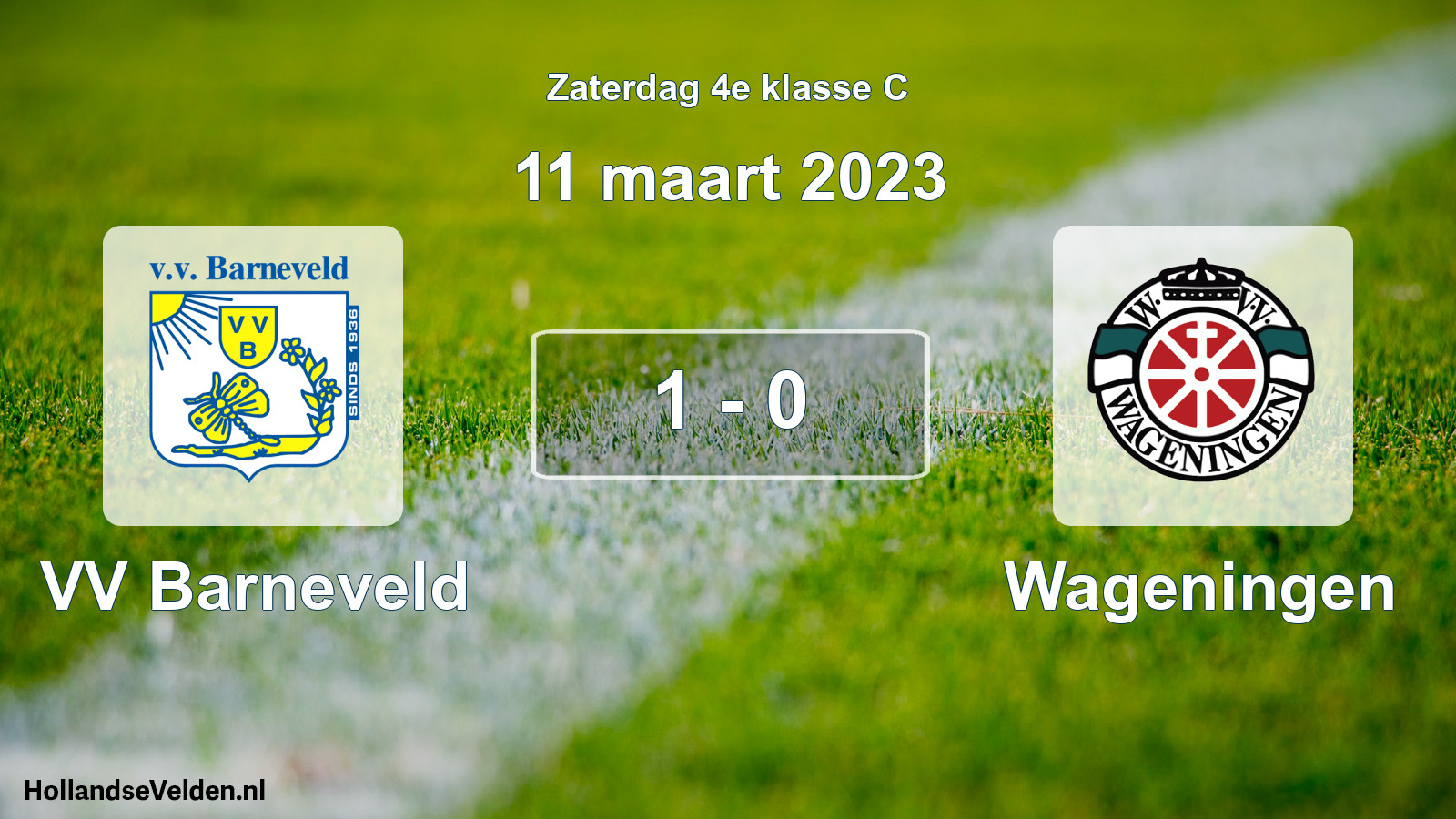 Total number of matches played: VV Barneveld - Wageningen 1 - 0 (11 March 2023)