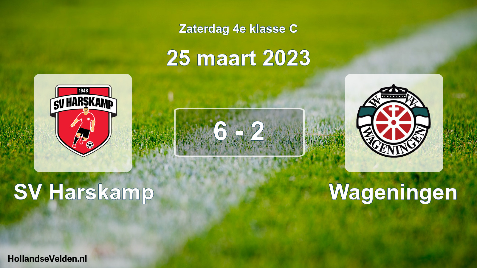 Total number of matches played: SV Harskamp - Wageningen 6 - 2 (25 March 2023)