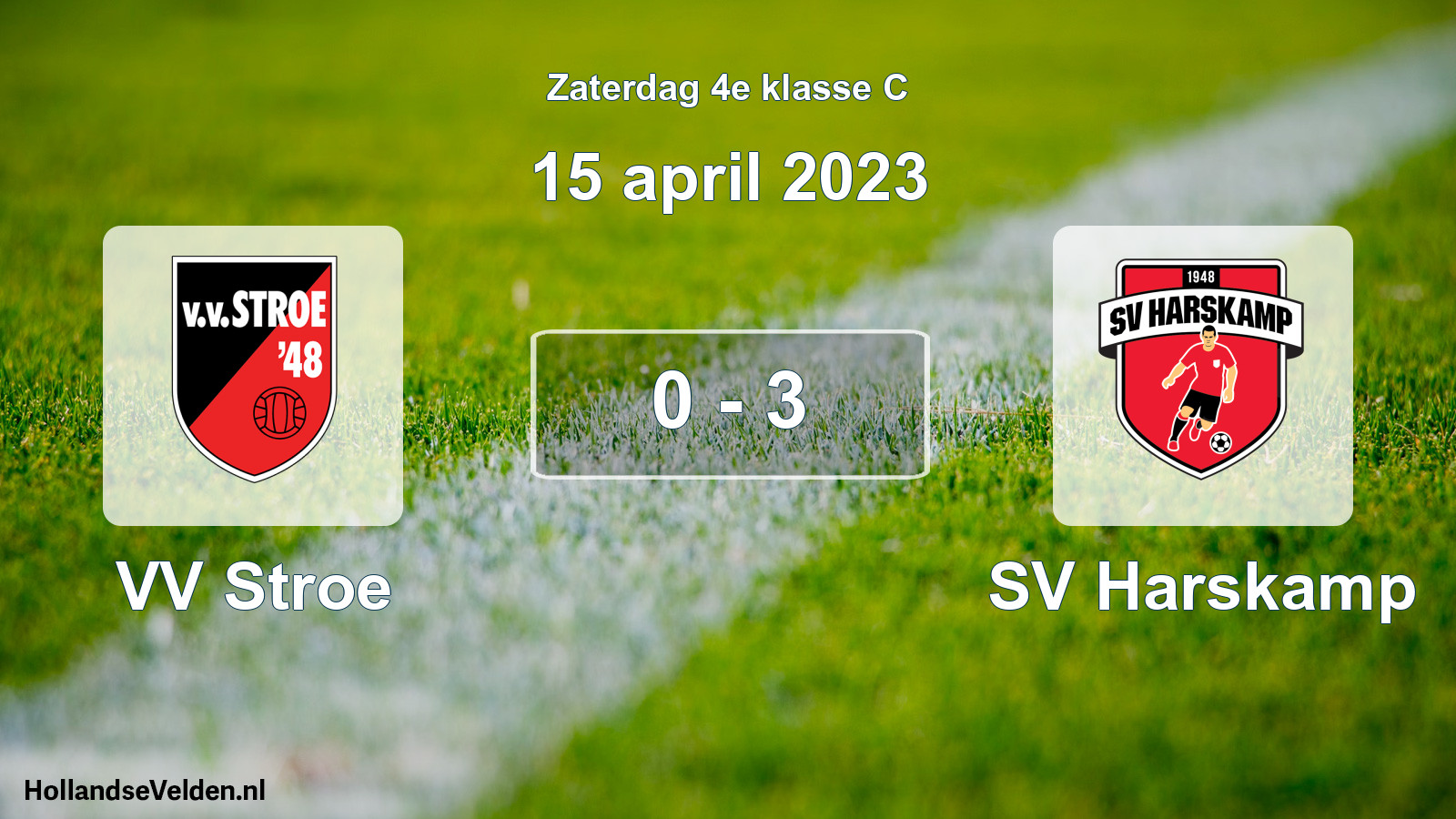 Total number of matches played: VV Stroe - SV Harskamp 0 - 3 (15 April 2023)