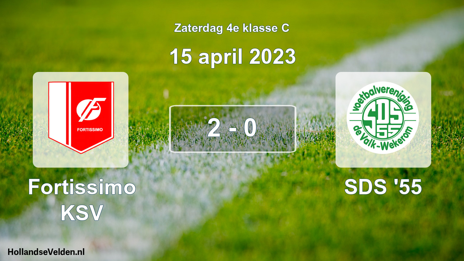 Total number of matches played: Fortissimo KSV - SDS '55 2 - 0 (15 April 2023)