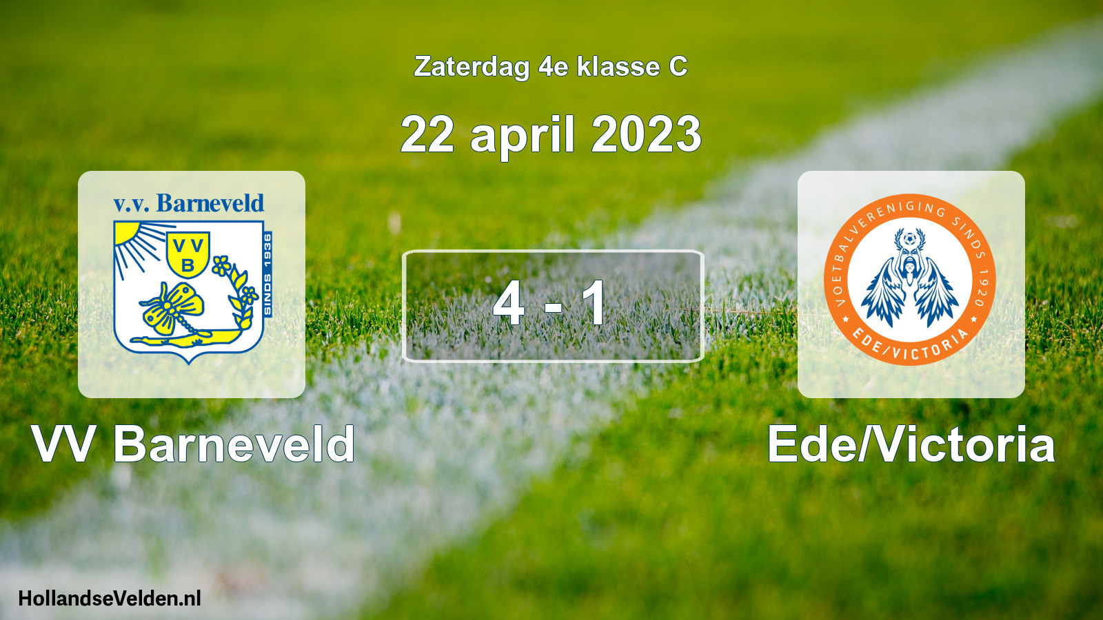 Total number of matches played: VV Barneveld - Ede/Victoria 4 - 1 (22 April 2023)