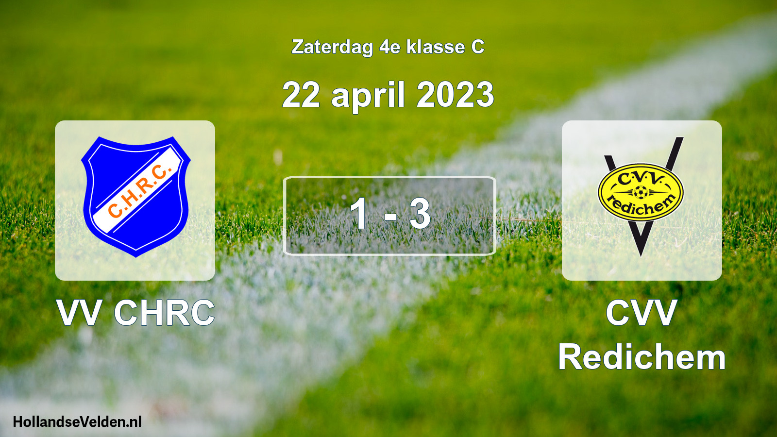 Total number of matches played: VV CHRC - CVV Redichem 1 - 3 (22 April 2023)