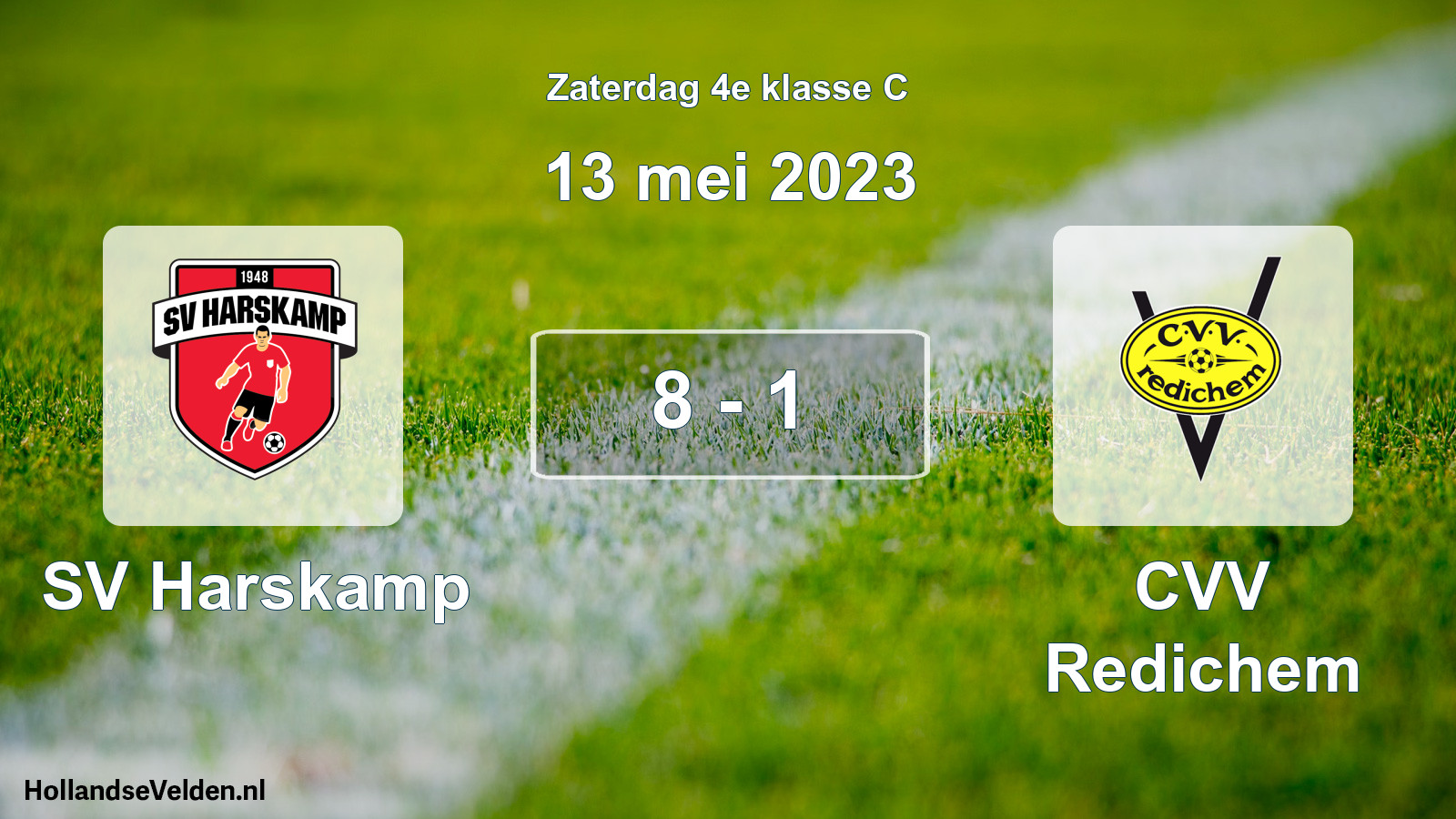Total number of matches played: SV Harskamp - CVV Redichem 8 - 1 (13 May 2023)