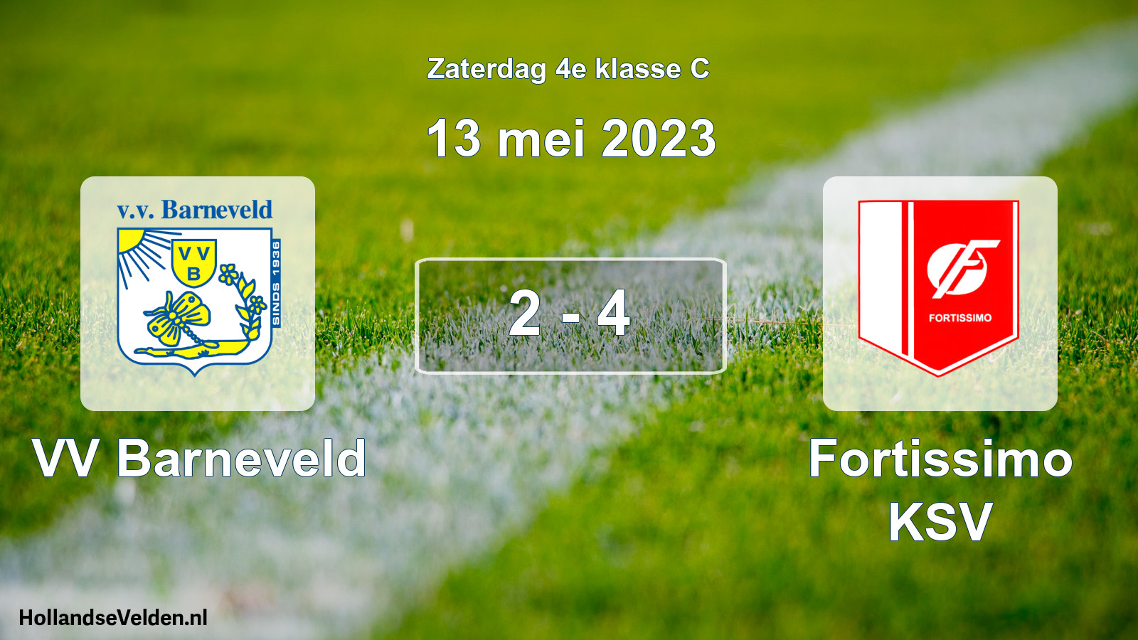 Total number of matches played: VV Barneveld - Fortissimo KSV 2 - 4 (13 May 2023)