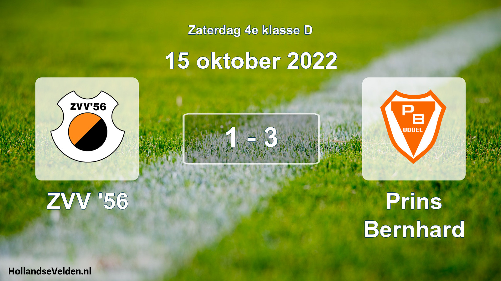 Total number of matches played: ZVV '56 - Prins Bernhard 1 - 3 (15 October 2022)
