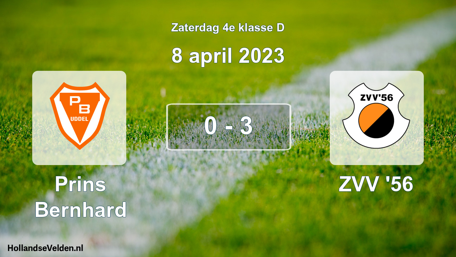Total number of matches played: Prins Bernhard - ZVV '56 0 - 3 (8 April 2023)
