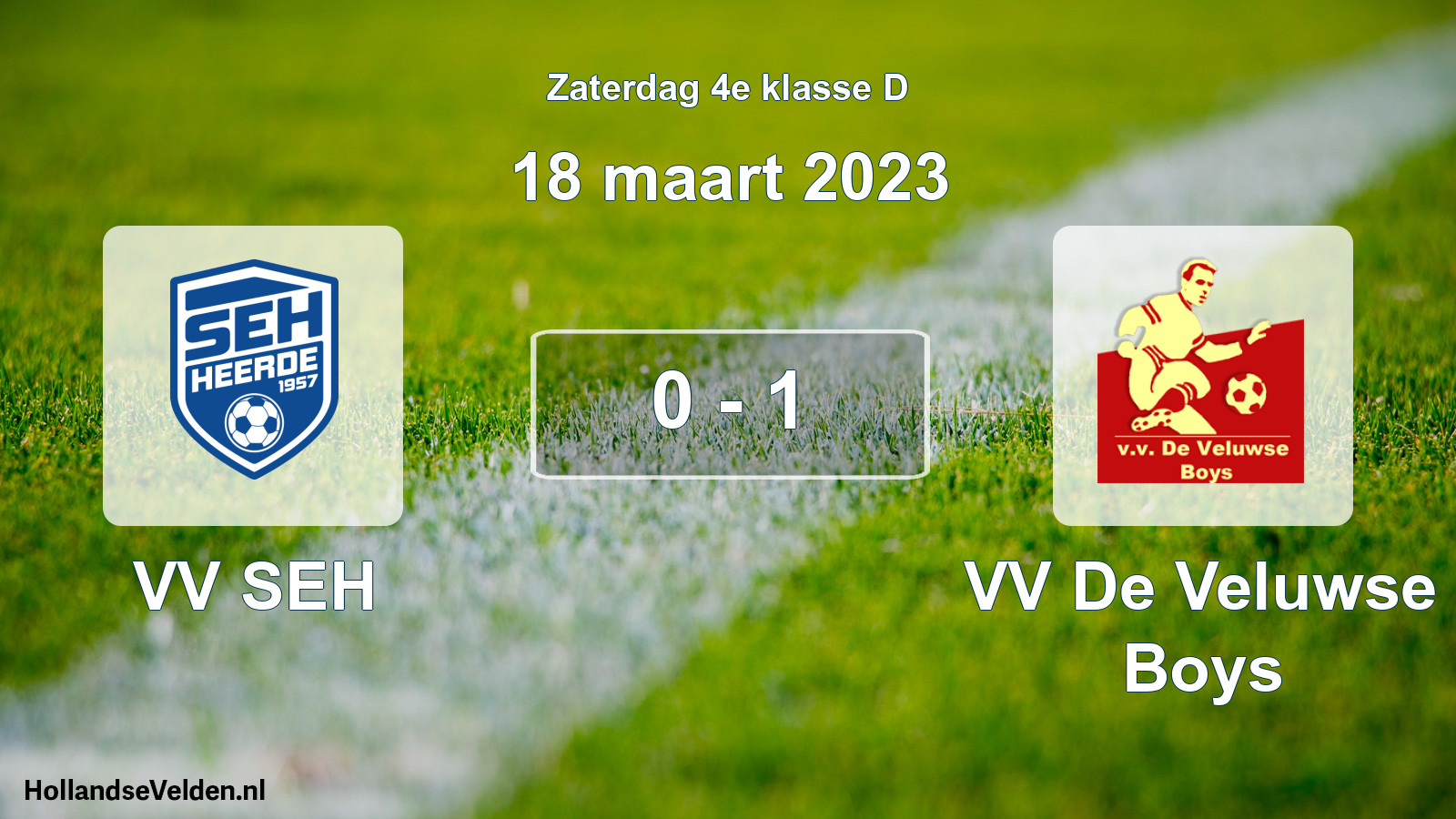 Total number of matches played: VV SEH - VV De Veluwse Boys 0 - 1 (18 March 2023)