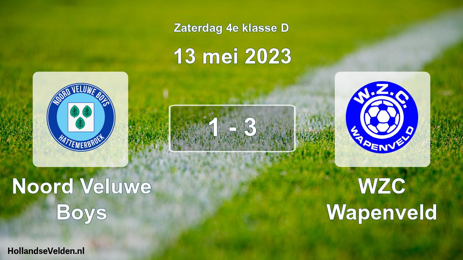 Total number of matches played: Noord Veluwe Boys - WZC Wapenveld 1 - 3 (13 May 2023)