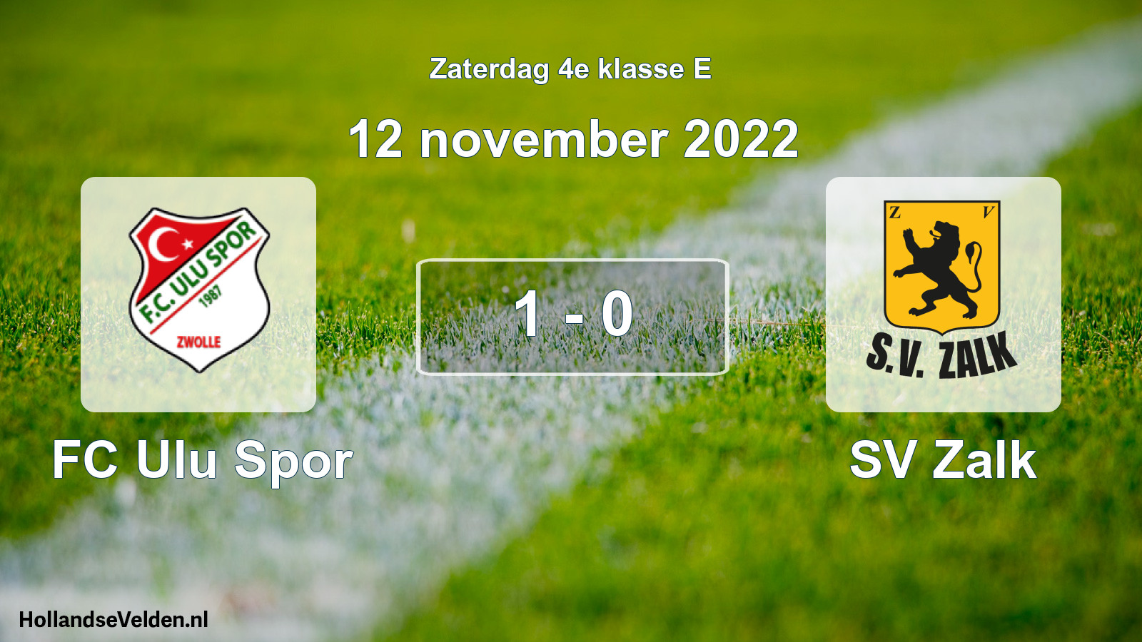 Total number of matches played: FC Ulu Spor - SV Zalk 1 - 0 (12 November 2022)