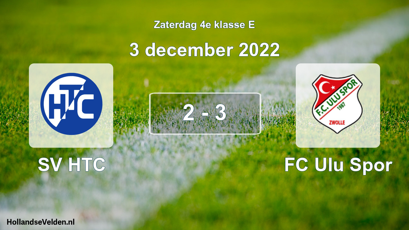 Total number of matches played: SV HTC - FC Ulu Spor 2 - 3 (3 December 2022)