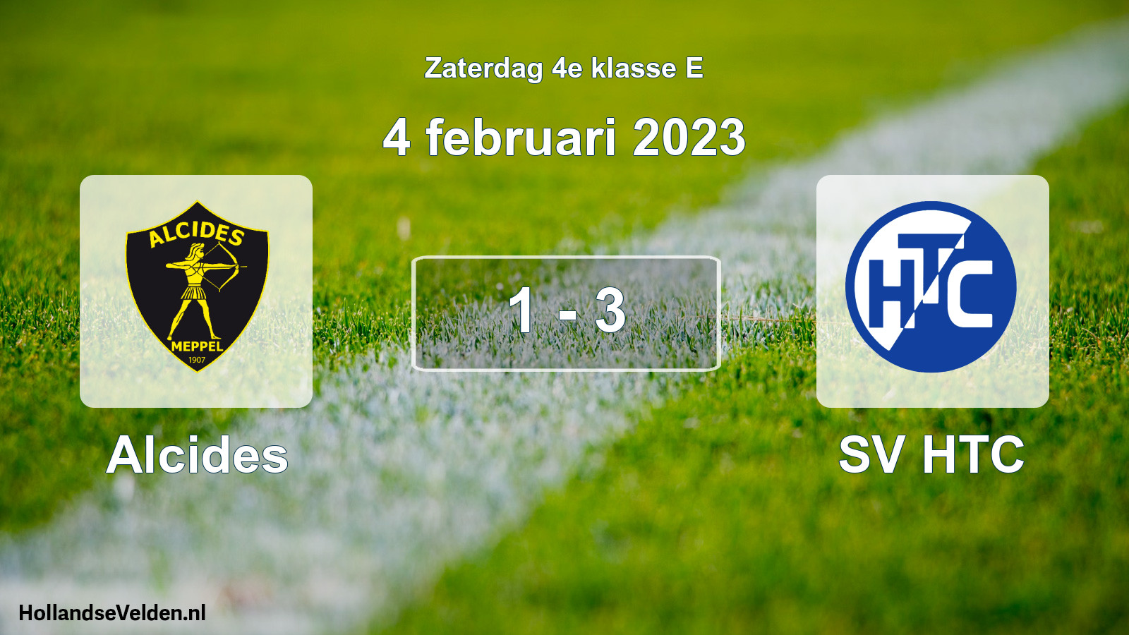 Total number of matches played: Alcides - SV HTC 1 - 3 (4 February 2023)