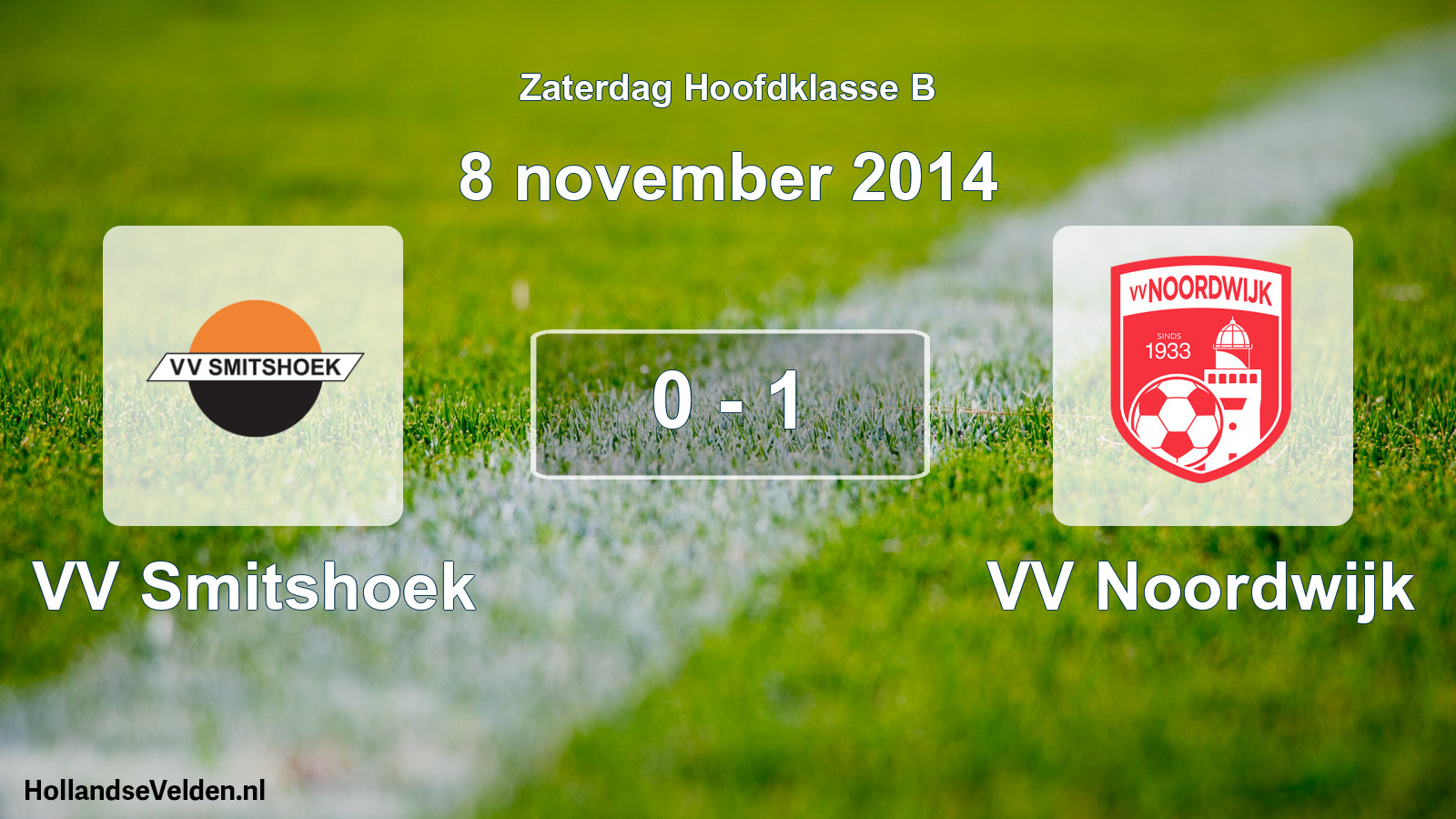 Total number of matches played: VV Smitshoek - VV Noordwijk 0 - 1 (8 November 2014)