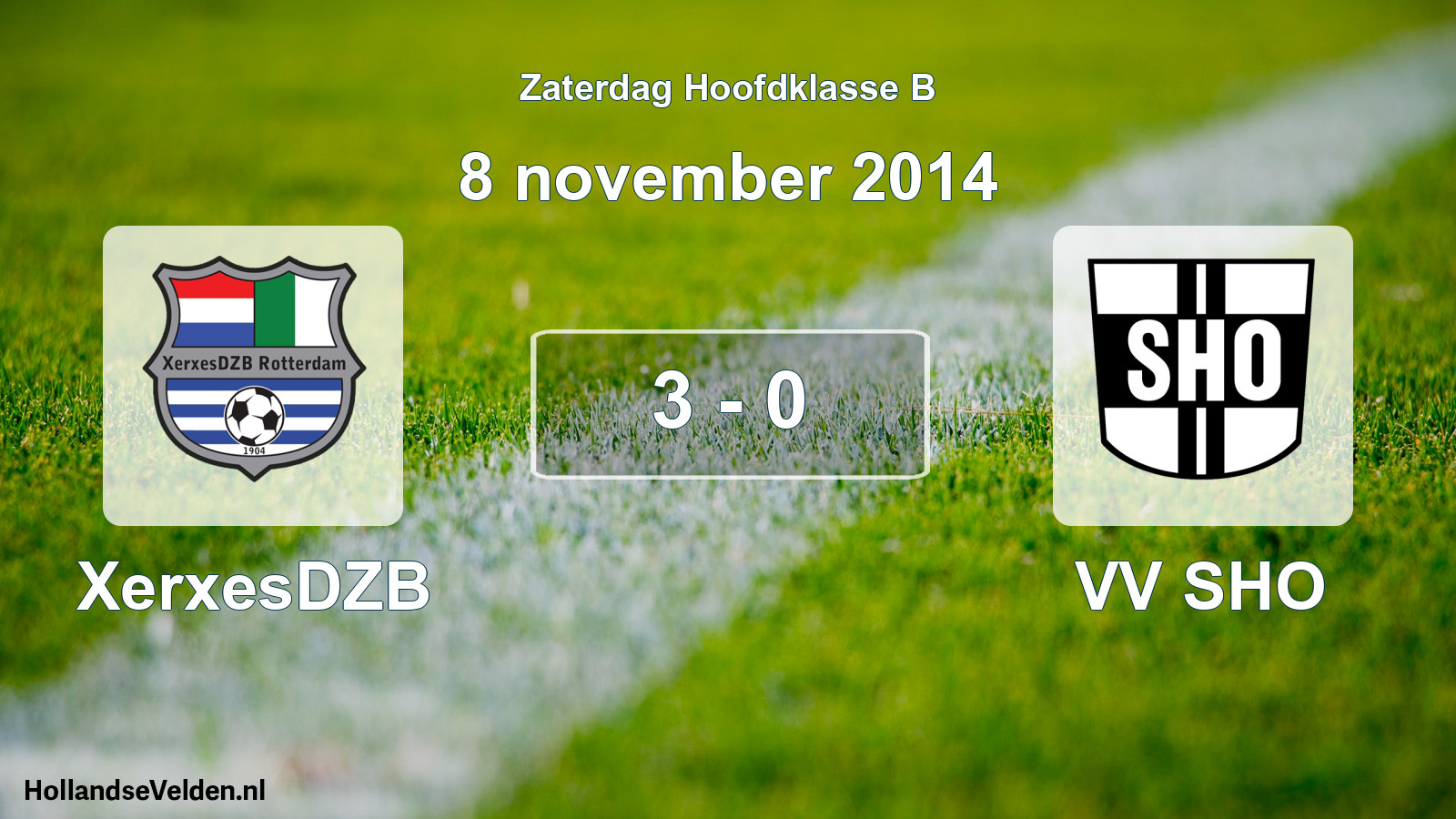 Total number of matches played: XerxesDZB - VV SHO 3 - 0 (8 November 2014)
