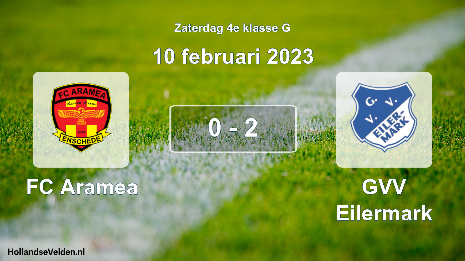 Total number of matches played: FC Aramea - GVV Eilermark 0 - 2 (10 February 2023)